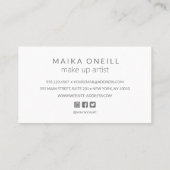 Luxury Silver Bokeh Glitzer Social Media Visitenkarte (Rückseite)