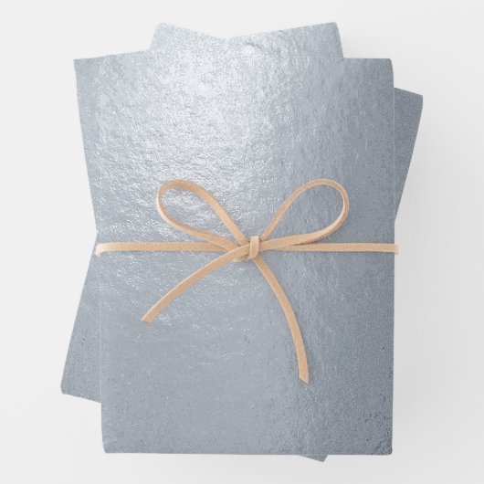Luxury Silver Folien Packpapier Blatt (Beispiel)