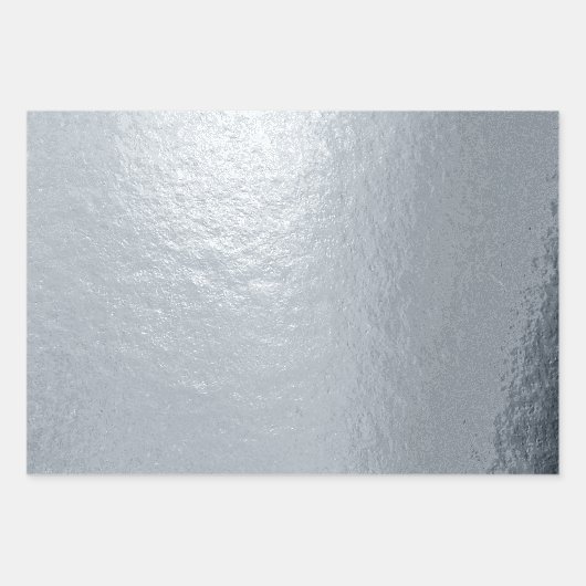 Luxury Silver Folien Packpapier Blatt (Vorderseite 3)