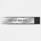 Luxury Silver Look Custom Text Template Room Name Türschild (Vorderseite )