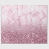 Luxury silver ombre glitter geschenkpapier (Flach)