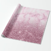 Luxury silver ombre glitter geschenkpapier (Ungerollt)