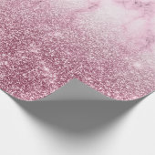 Luxury silver ombre glitter geschenkpapier (Ecke)