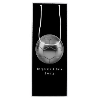 Luxury Silver Soccer Ball for Corporate Gala&Event Geschenktüte Für Weinflaschen