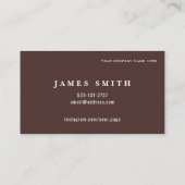 Luxury Small Business Business Card | Editable Visitenkarte (Rückseite)