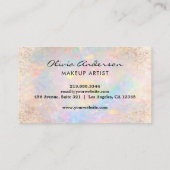 Luxury Soft Opal logo Butterfly Chic               Visitenkarte (Rückseite)