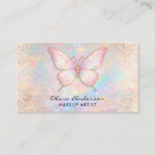 Luxury Soft Opal logo Butterfly Chic               Visitenkarte (Vorderseite)