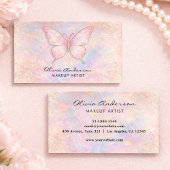 Luxury Soft Opal logo Butterfly Chic               Visitenkarte