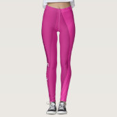Luxury Soft Pink Wave Leggings (Vorderseite)