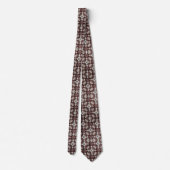 Luxury Statement Burgundy Moroccan Neck Tie Krawatte (Rückseite)
