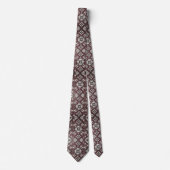 Luxury Statement Burgundy Moroccan Neck Tie Krawatte (Vorderseite)