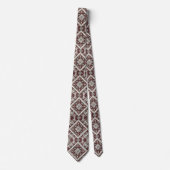Luxury Statement Burgundy Moroccan Neck Tie Krawatte (Vorderseite)