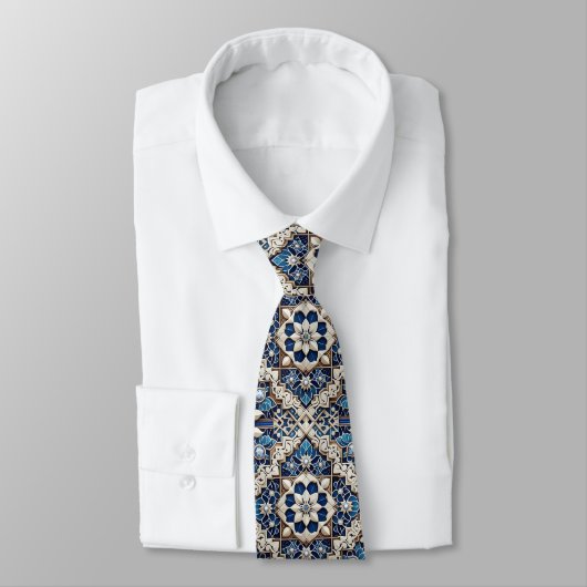 Luxury Statement Moroccan Diamond Neck Tie Krawatte (Gebunden)