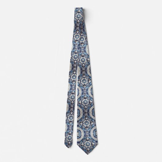 Luxury Statement Moroccan Diamond Neck Tie Krawatte (Rückseite)