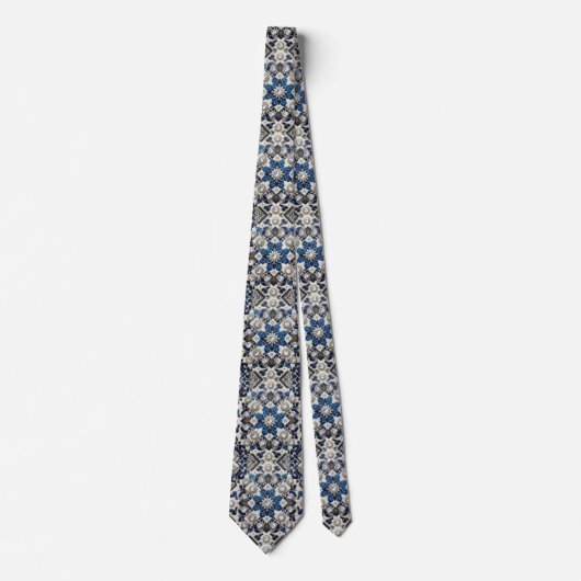Luxury Statement Moroccan Diamond Neck Tie Krawatte (Vorderseite)