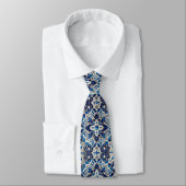 Luxury Statement Moroccan Diamond Neck Tie Krawatte (Gebunden)