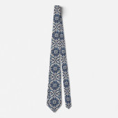 Luxury Statement Moroccan Diamond Neck Tie Krawatte (Vorderseite)