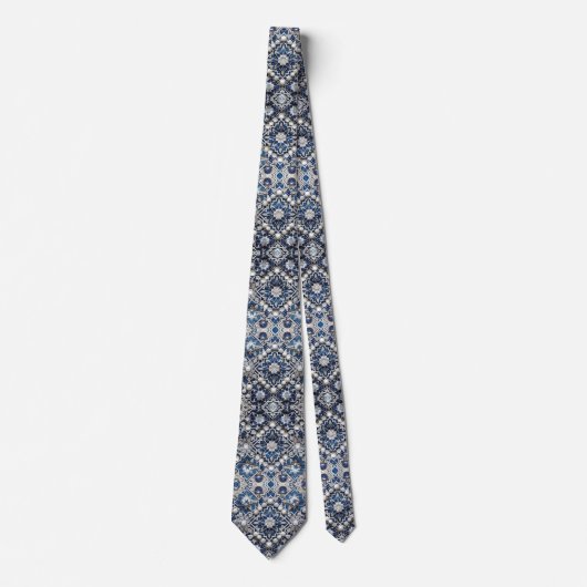 Luxury Statement Moroccan Diamond Neck Tie Krawatte (Vorderseite)