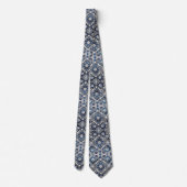 Luxury Statement Moroccan Diamond Neck Tie Krawatte (Rückseite)