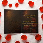 Luxury Steampunk Roses Romantic Gold Gears Karte