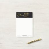 Luxury Stethoscope Gold ECG Wave EKG Line Medical Post-it Klebezettel (Auf Schreibtisch)