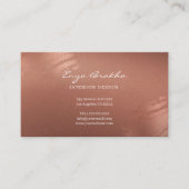 Luxury Stylish Script Bronze Business Card Visitenkarte (Vorderseite)