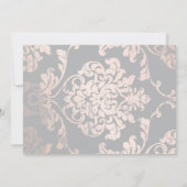 Luxury Sweet 16 Rose Gold Balloons Foto Einladung (Rückseite)