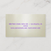 Luxury Sweet Funkelnd Makeup Business Card Visitenkarte (Rückseite)