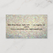 Luxury Sweet Funkelnd Makeup Business Card Visitenkarte (Rückseite)