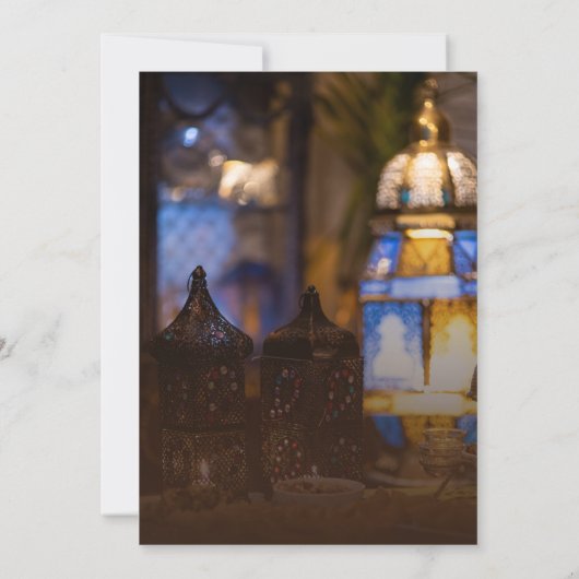 Luxury Table Setting Ramadan Iftar Invitation Einladung (Rückseite)