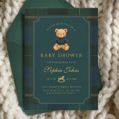 Luxury Teddy Bear baby shower Einladung