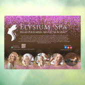 Luxury Terracotta Gold Spa Beauty Wellness QR Fensteraufkleber (Blatt 3)