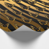 Luxury Tiger Butterfly Trendline Geschenkpapier (Ecke)
