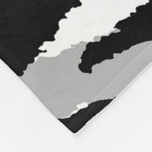 Luxury Tiger Rose Trendline Fleecedecke (Ecke)