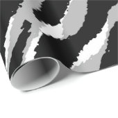 Luxury Tiger Rose Trendline Geschenkpapier (Rolleneckpunkt)