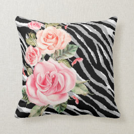 Luxury Tiger Rose Trendline Kissen