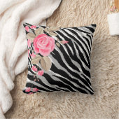 Luxury Tiger Rose Trendline Kissen (Decke)