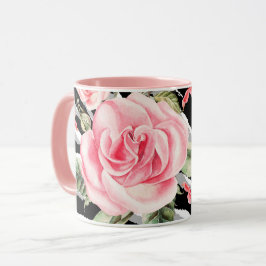 Luxury Tiger Rose Trendline Tasse