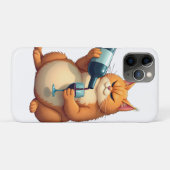 Luxury Tipsy Cat Modern Art Illustration Case-Mate iPhone Hülle (Rückseite (Horizontal))