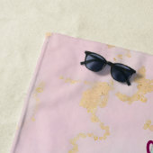 Luxury Trendy Blush Pink Soft Mint Gold Collection Strandtuch (Beispiel)