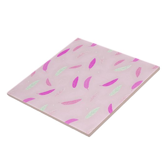 Luxury Trendy Feathers Boho Collection Fliese (Seite)