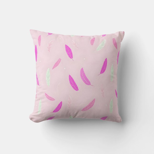 Luxury Trendy Feathers Boho Collection Kissen (Vorderseite)