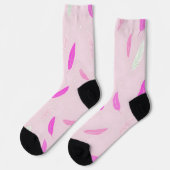 Luxury Trendy Feathers Boho Collection Socken (Linkes Detail)