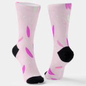 Luxury Trendy Feathers Boho Collection Socken (Gewinkelt)