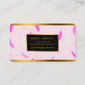 Luxury Trendy Feathers Boho Collection Visitenkarte (Vorderseite)