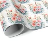 Luxury Trendy Wildflowers Beautiful Collection Geschenkpapier (Rolleneckpunkt)