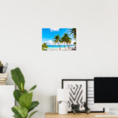 Luxury tropical resort beach poster (Heimbüro)