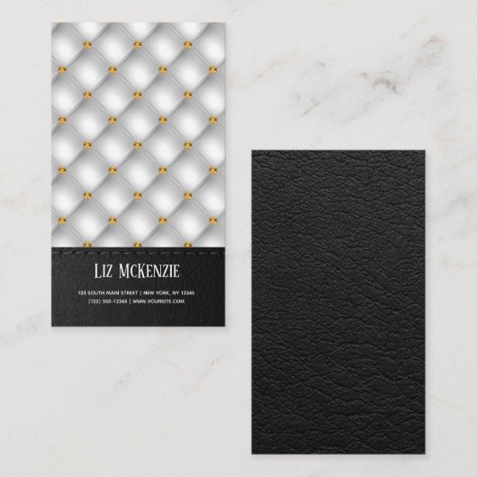 Luxury Tuflit Texture Visitenkarte (Vorne/Hinten)