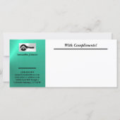 Luxury Turquoise Black Key With Compliments Slip (Vorderseite)