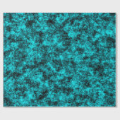 Luxury Turquoise & Black Marble Geschenkpapier (Flach)